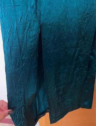 Vestido largo verde Zara