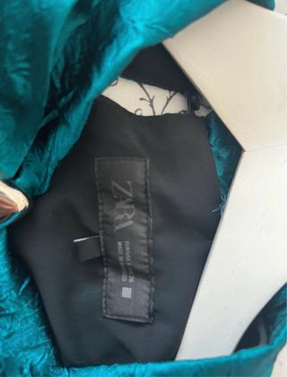 Vestido largo verde Zara