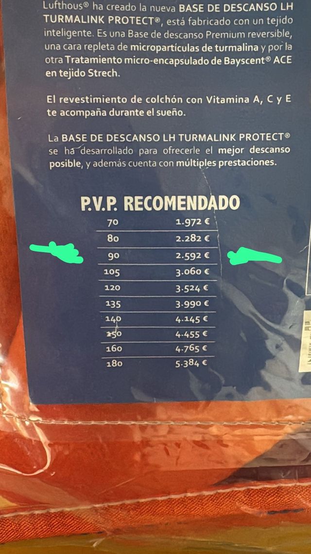 Base de descanso LH Turmalink