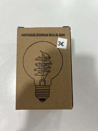 Bombilla Edison Antigua G80