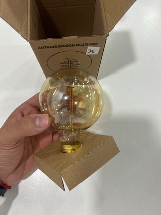 Bombilla Edison Antigua G80