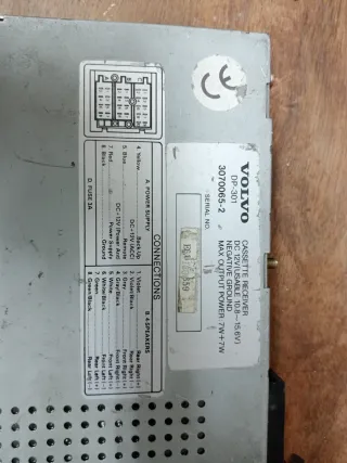 Radio Casete Volvo