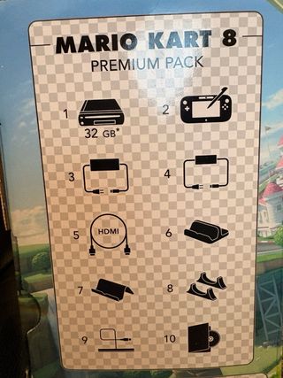 Nintendo Wii U Premium Negra + Mario Kart 8