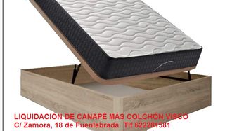 Pack canapé abatible premium+colchón visco