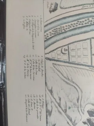 46x65 cm Lámina antigua La Villa de Madrid