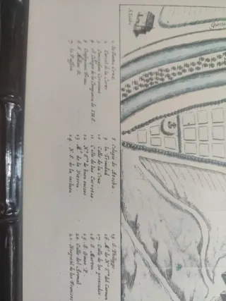 46x65 cm Lámina antigua La Villa de Madrid