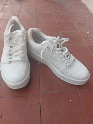 Zapatillas Zara Mujer Talla 39 Blancas
