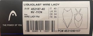 Bañador HEAD Liquidlast Wire Lady Azul Talla S