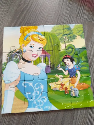 4 Puzzles Princesas Disney +4 años