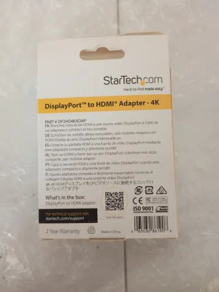 Adaptador StarTech.com DisplayPort a HDMI 4K