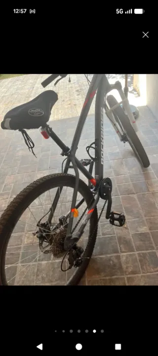 Bicicleta Rockrider ST120 Gris/Naranja