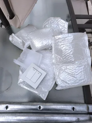 5 Interruptores Dobles Blancos