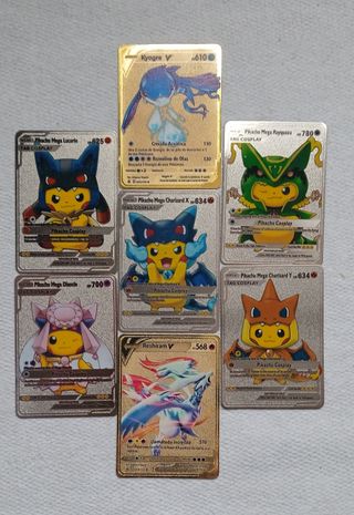 Cartas Pokémon Metálicas - Pikachu Cosplay