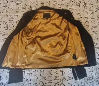 Chaqueta Biker Piel Goosecraft Negra