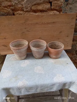 Set 3 vasi terracotta vintage