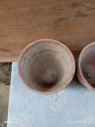 Set 3 vasi terracotta vintage