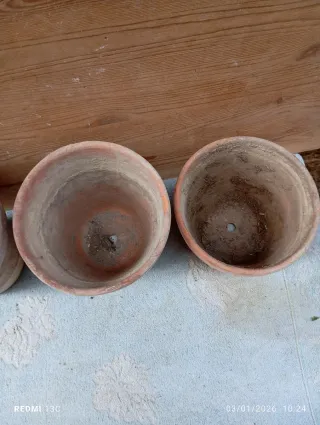 Set 3 vasi terracotta vintage