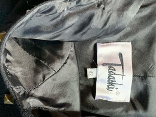 Vestito corto con borchie oro 100% lana