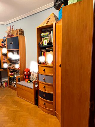Dormitorio juvenil completo madera