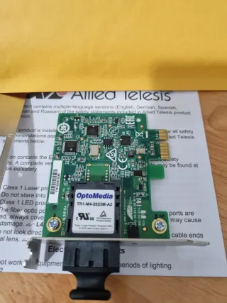 Tarjeta de Red Allied Telesis OptoMedia TR1-M4-202