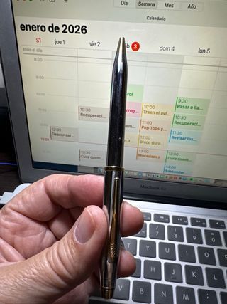 Bolígrafo Cross Plata y Oro