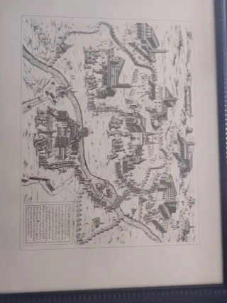 58x78 cm Lámina Roma 1575 Marco Madera