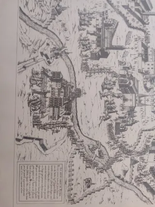 58x78 cm Lámina Roma 1575 Marco Madera