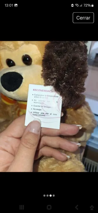 Peluche perro saco térmico
