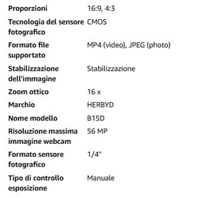 Macchina Digitale HERBYD 56MP Nera