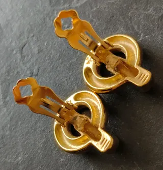 Pendientes clip Agatha Paris vintage dorados