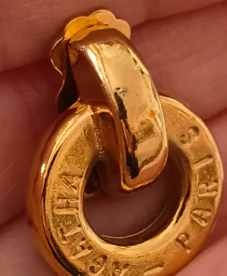 Pendientes clip Agatha Paris vintage dorados