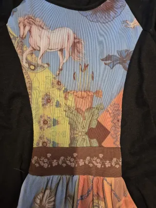 Abito ragazza 14 anni Desigual fantasia cavalli