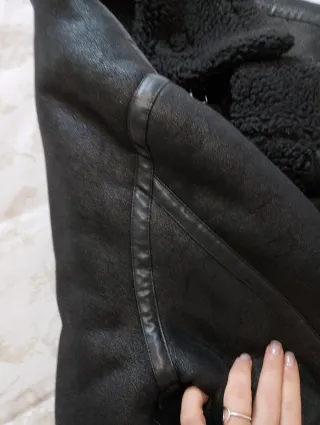 Cazadora Biker Doble Faz Zara Negra