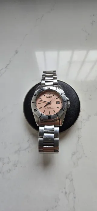 Reloj Pulsar Rosa y Plateado