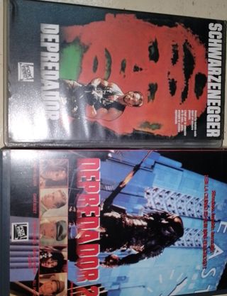 Películas VHS Depredador 1 y 2 originales