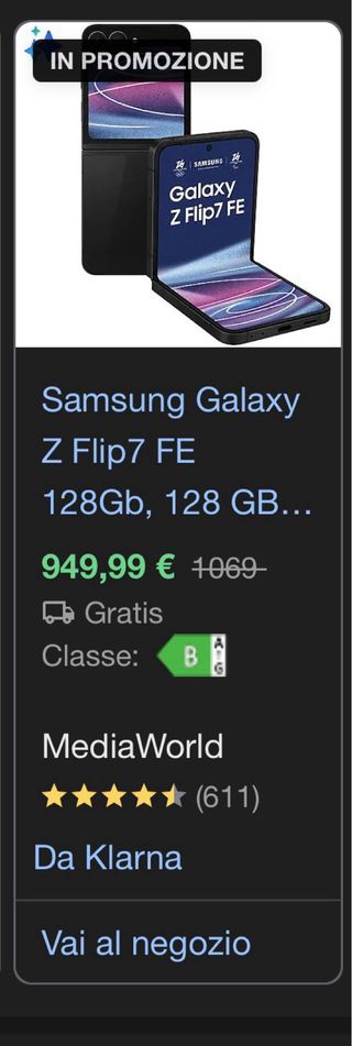 Samsung Galaxy Z Flip7 FE