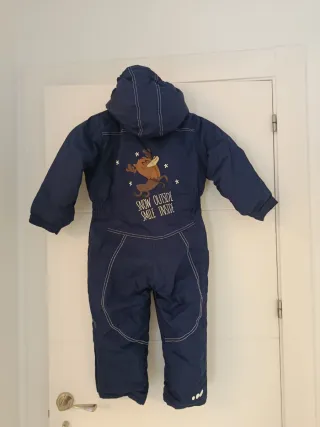 Mono de nieve infantil azul