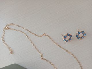 Parure collana e orecchini bigiotteria