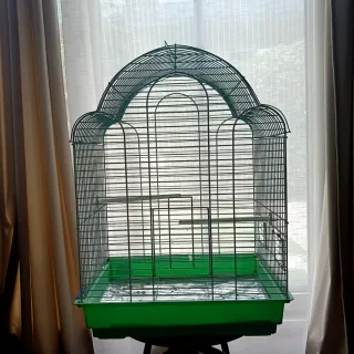 Jaula para pájaros verde 60 de alto y 40 de ancho