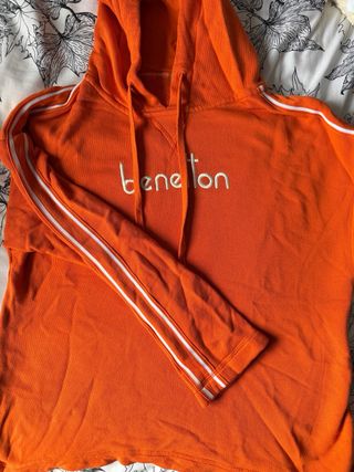 Sudadera Benetton Naranja