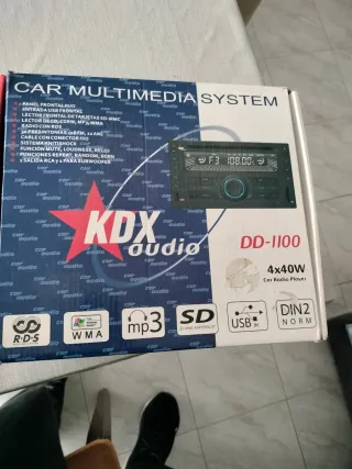 Radio CD KDX Audio Negra
