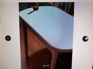 Mesa cocina extensible + 4 sillas hierro