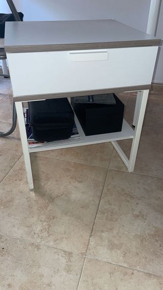 Mesitas de noche blancas (2 unidades)