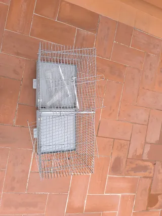 Jaula para pájaros de metal