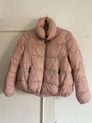 Chaqueta rosa acolchada Mochy Talla M