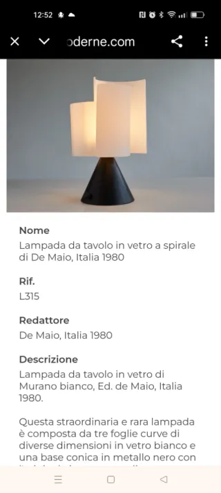 Lampada da tavolo Vortice R