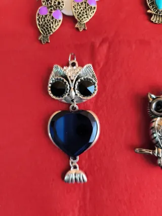 Lote Bisutería Buhos Oro y plateado