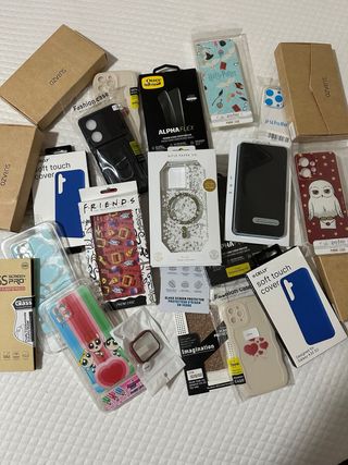 Gran lote fundas para iPhone y Samsung - Variedad