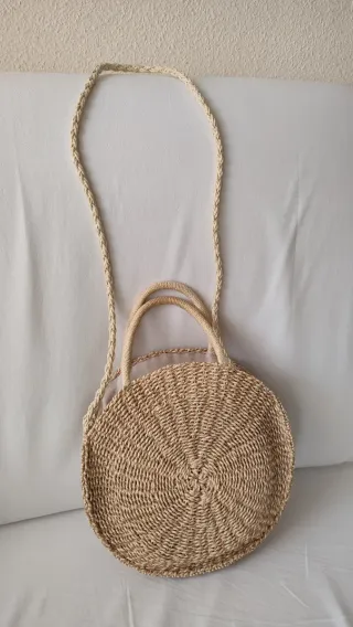 Bolso Bandolera rafia paja