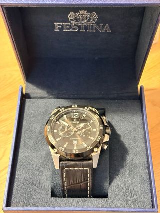 Reloj Festina Caballero Cronógrafo Negro